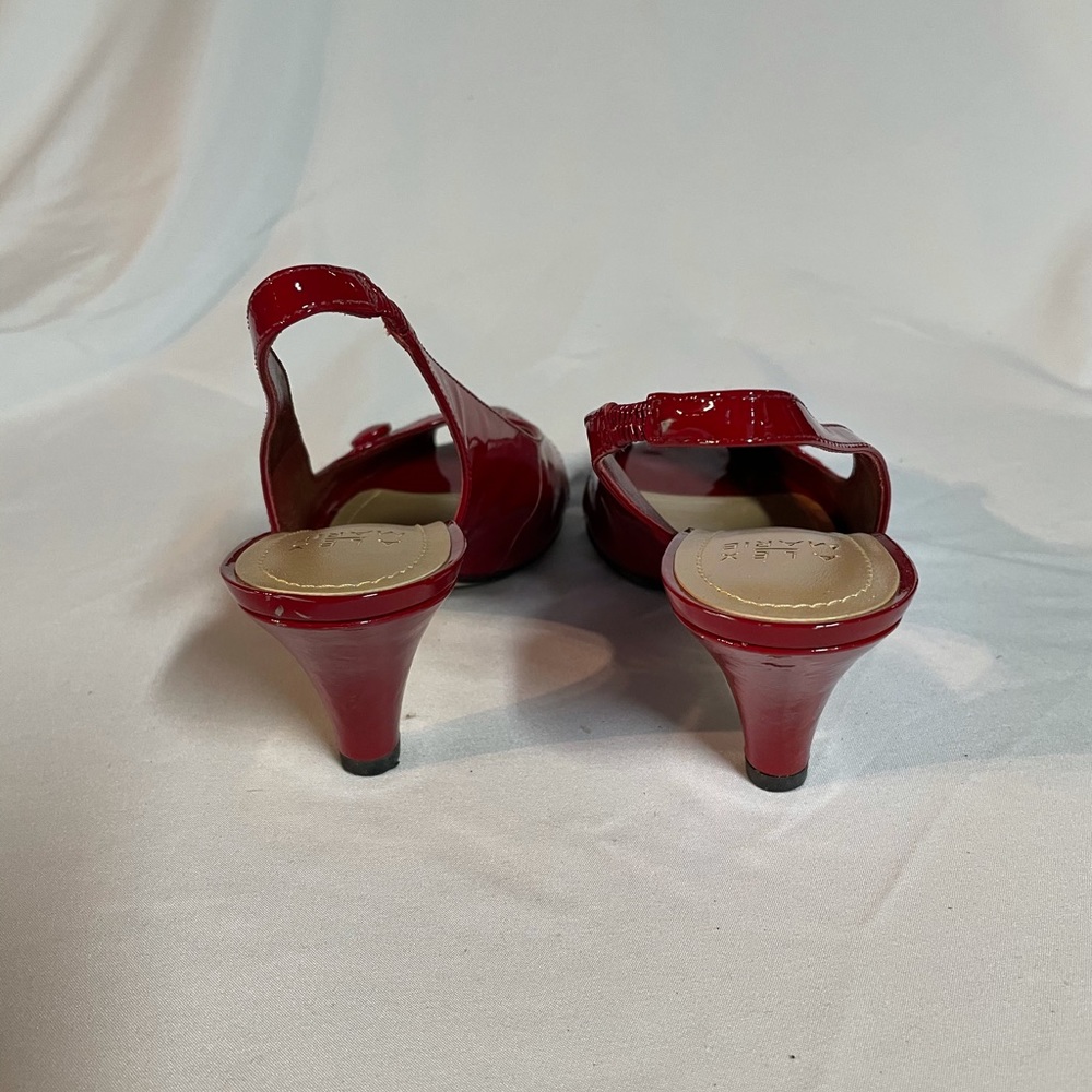 Alex Marie Dove Kitten Heel Sling Back Shoes - Picture 3 of 4